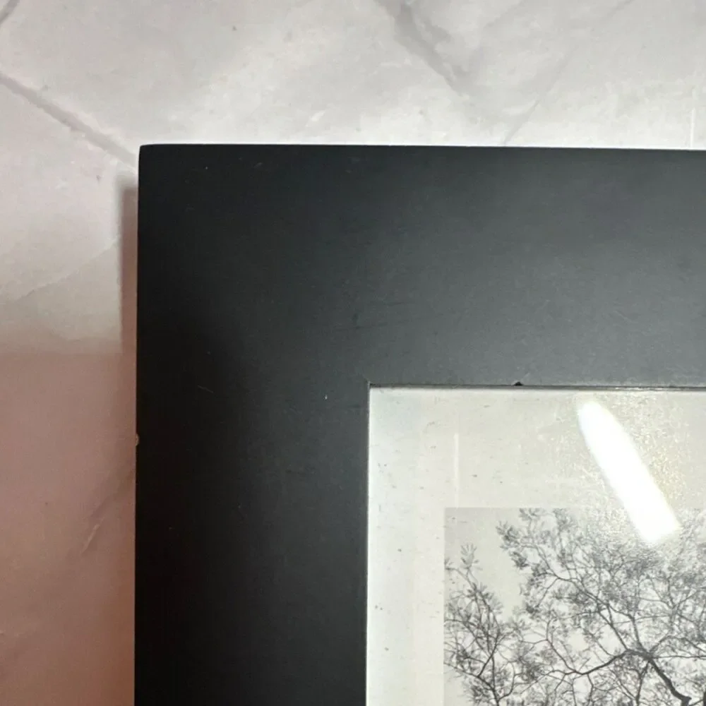ACR Industries Black MDF Matte 8x10 Rectangle Photo Frame 5x7 Mat Wall Stand